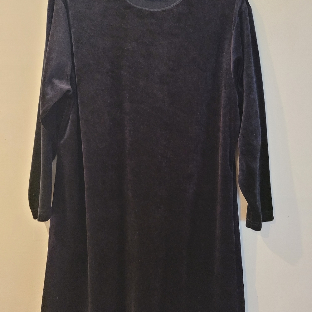 Russ Womens Black Velour Dress